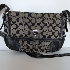 Coach Stylish Black and Gray Women's Bag